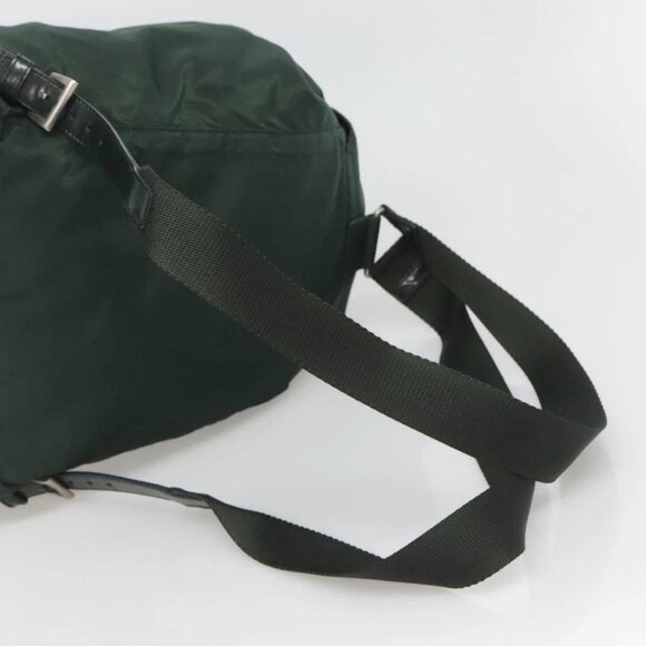PRADA Backpack Nylon Green Silver Auth 127191 - Picture 8 of 15